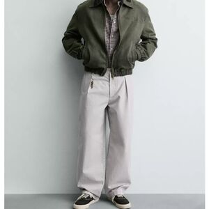 Zara Olive Bomber Jacket